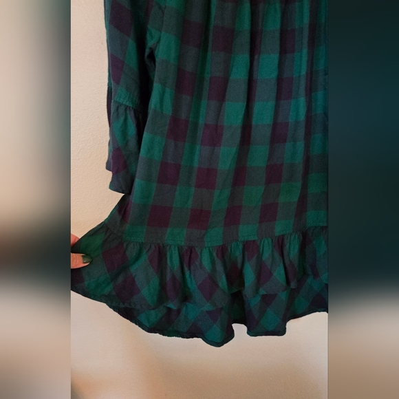 Westbound Green Plaid Top Size Medium - Picture 4 of 6